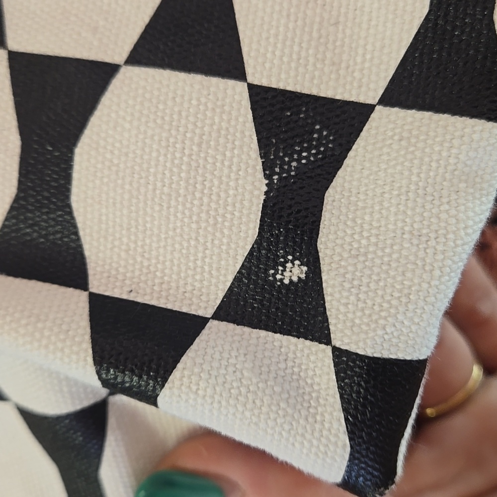 Kate Spade Black and White Checkered Tote - Picture 7 of 7